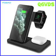 QGVDS FDGAO 20W 3 In 1ที่ชาร์จแบบไร้สายสำหรับนาฬิกา Apple 8 7 6 SE iPhone 14 12 11 Pro XS XR X 8 Samsung S22 S23ชาร์จเร็ว