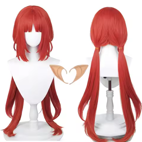 Nilou Cosplay Wig Orange Women Girls Game Cos Wigs Heat Synthetic Fiber Role Playing Hair Wig for Ha