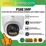 IMOU PS8E 5MP IPC-PS8E-5V0 3K H.265 POE TWO-WAY AUDIO COLOR NIGHT VISION RED BLUE WARNING LIGHT TURR