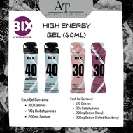 BIX HIGH ENERGY GEL 60ML WORKOUT RUNNING/TRAIL/HIKING/CYCLING NO CAF/ HAVE CAF