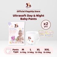 [Trial Pack] Iconic Babycare Ultrasoft Day & Night Baby Diaper Pants M/L/XL/XXL (2pcs/pack)