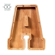 9 Inch Wooden Letter Piggy Bank Money Box for Boys Girls Toddler Coin Bank Cash Saver Box Birthday G