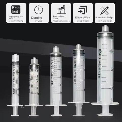 1/2/5/10pcs 3 5 10 20 30 50cc 100 200ml Plastic Syringe Luer Lock Syringe Screw Storage Crimp Indust