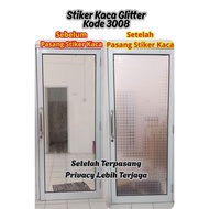 Glitter Glass Sticker Code 3008 - Home Office Window Sticker - Sandblast Glitter
