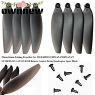 OWNNEW Remote Control Drone Parts, Black Plastic Folding Propeller Blades, Universal 58mm/66mm Quadc