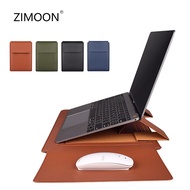 Multipurpose Laptop Bag Case for Air Pro PU Leather 1314 inch Notebook Cover Laptop Sleeve Bag with Stand Mouse Pad