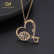 Personalized Tennis Name Necklace & Birthstone Profession Pendant Chain Custom Racket Necklace Neckl