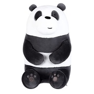 MINISO 11" We Bare Bears Stuffed Animals Ultrasoft Panda Plush Toy, Kawaii Throw Pillow for Kids, Hu
