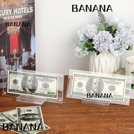 BANANA1 Dollar Bill Picture Frame Holder, Transparent  Acrylic Acrylic Display Frame, Sturdy Desktop