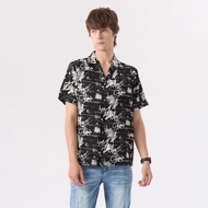 ESP เสื้อเชิ้ตฮาวาย ผู้ชาย สีดำ | Hawaiian Shirt | 04058