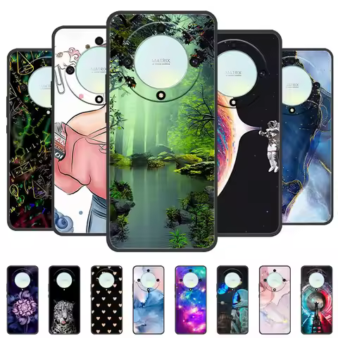 For Honor X9A 5G Case Honor X9A Cover Black Soft Silicone Phone Case Fundas For Huawei Honor X9A 5G 