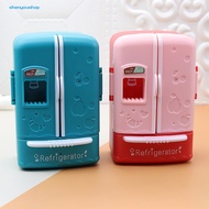 [SYS]Mini Fridge Toy Cute Realistic Small Simulated Nice-looking Decorative Openable 1/12 Dollhouse Kitchen Furniture Food Toy for Micro Landscape