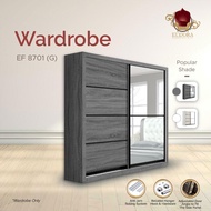 【𝐄𝐔𝐃𝐎𝐑𝐀 𝐅𝐔𝐑𝐍𝐈𝐓𝐔𝐑𝐄】 8 feet Sliding Wardrobe / 8ft x 8ft Sliding Door Wardrobe / Almari Baju 8 kaki x 