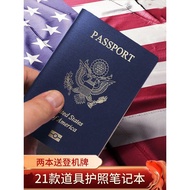 American Props Passport Notebook Photography Simulation American Passport Learning Training Passport