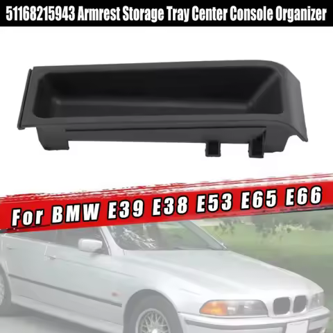 Armrest Box Cover Coin Box Center Console Storage Box 51168215943 For Bmw 5 Series 7 Series X5 E38 E