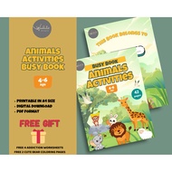 Animals Activities Busy Book (PDF) +
