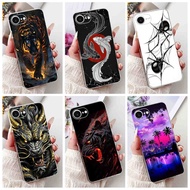 For iPhone 16e 2025 Fashion Cool Dragon Spider Pattern Casing For iPhone 16E 6.1" Soft Silicone TPU 
