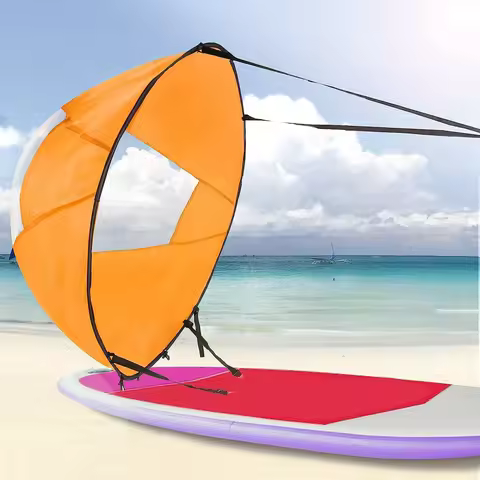 SUP Board Surf Wind Sail SUP Accessories 42Inch Kayak Paddle Foldable 5 Colors Surfboard Surf Water 