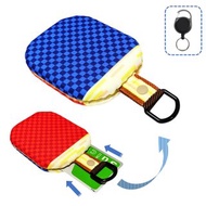 附捲軸的證件套、卡片套、通勤卡片套、乒乓球拍形狀