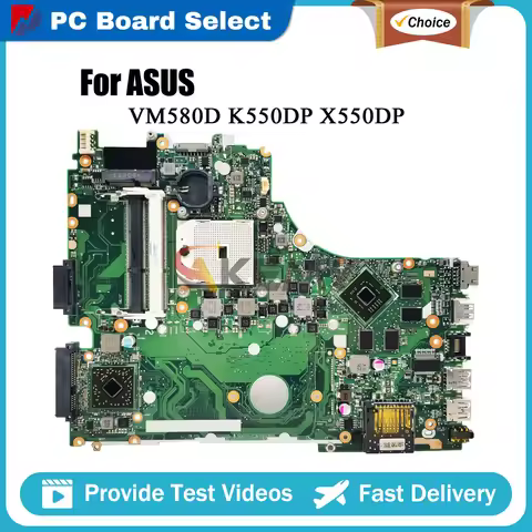 X550DP Laptop Motherboard For ASUS VivoBook K550DP X550D VM580D X550DP Notebook Mainboard in stock 1
