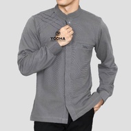 Baju koko pria model terbaru kemeja koko panjang laki laki modis baju koko seragam hadroh el rumi te