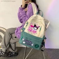 Sanrio Kuromi Tas Ransel Wanita Terbaru OOTD Anak Perempuan SekolahSD TK SMP Anti Air Waterproof COD