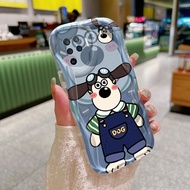 Hp Case OPPO A94 F19 Pro Reno 5F Reno 5 Lite Reno5 F Reno5 Lite Soft Silicone Protective Case Dual Cellphone Case Cute Little Dog Pattern Softcase