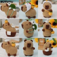 BUTUTU Crochet Stuffed Animal Kit, Handmade DIY Set Capybara DIY Crochet Kit, Non-Finished Product w