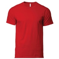 Unisex Cotton Plain Round Neck T- Shirt - T-Shirt Kosong