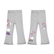 Children's Flare Leggings - Casual Cotton RIB Spandex Flare Leggings in Misty Grey KOFU KIDS Girls L