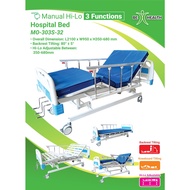 Mobilis Hospital Bed Manual Hi-Lo 3 Functions / Manual Katil Hospital Hi-Lo 3 Fungsi (MO-303S-32)