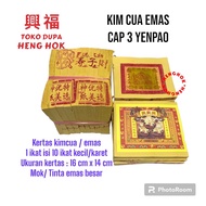 GOLD SHARING PAPER / KIMCUA / KIM CUA BRAND 3 YEN PAO / YENPAO