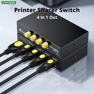 USB Print Sharer Switch 4 In 1 Out Splitter
