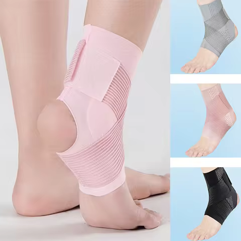 1PC Professional Ankle Brace Anti Sprain Ankles Cycling Running Ankle Guard Adjustable Summer Thin O