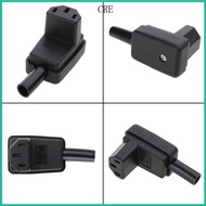 CRE C13 Power Plug IEC 320 90° Angle Rewirable Cable Connector 250V 10A C13 Female Connector for Tra