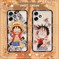 Phone Case Infinix Smart 8 Hot 30i Hot 30 Play Note 30 Pro Note 30i Note30 VIP Note 30 4G 5G Cute Luffy Pattern Transparent Soft Silicone Casing Infinix Hot 30 Phone Cover