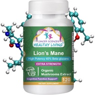 CANCER SCIENCES Lion’s Mane Wellness Mushroom Supplement Capsules, USDA Certified Organic Mushroom E