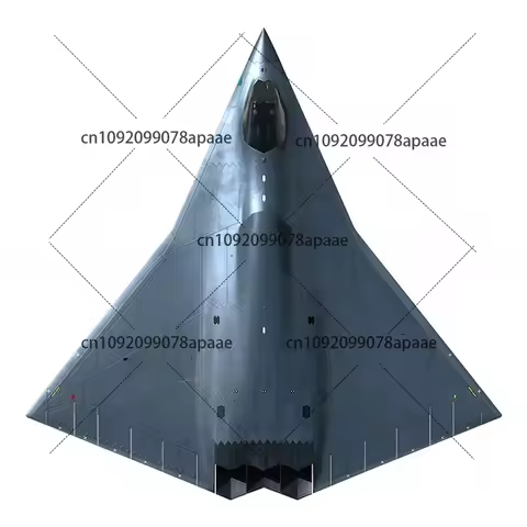 Aircraft ornament, glue free color separation, Chinese J-36 sixth generation fighter verification ty