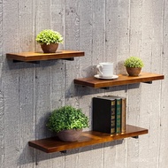 Wall Shelf Wall Solid Wood Partition Decorative Bookshelf Wall Shelf Wall Shelf Kitchen Storage Display Rack