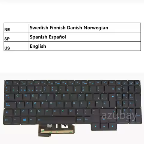 Keyboard For Lenovo Ideapad Gaming 3-15ARH05 82EY 3-15IMH05 81Y4 82CG Creator 5-15IMH05 82D4 Nordic 