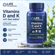 Life Extension Vitamins D and K with Sea-Iodine™（60 capsules）e15p1a_725