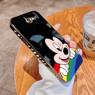 For Samsung Galaxy J7Prime J4 J6 Plus 2018 J7Pro Luxury Plating TPU Softcase Cartoon Mickey Mouse Back Cover Shockproof Phone Casing