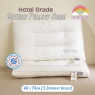 Hotel Grade Cotton Pillow Core Antibacterial Sleeping Pillow - 48x74cm