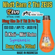 Zeus 2T 2-stroke orange oil 700ml, fragrant oil used for 2-stroke yaz poker - Imported from Indonesi