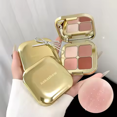 Eye shadow quad Sunset magic eye shadow plate (pearl matt bright ground color, daily makeup eye shad