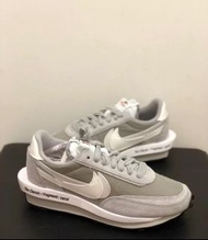🔝Fragment Design x sacai x Nike LDWaffle Light Smoke Grey 三方聯名解構鞋 灰白男女同款