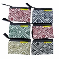 (iloveph) 12pcs Baguio Wallet Coinpurse Souvenir Handwoven Laminated Fabric Native Wallet Native Coi