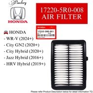 【💯ORIGINAL】17220-5R0-008 HONDA AIR FILTER/ CITY GN2/ CITY HYBRID/ HRV HYBRID/ JAZZ HYBRID/ WRV/ HOND