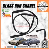 PROTON SAGA ISWARA  DOOR GLASS RUN CHANNEL FRONT GETAH CERMIN TINGKAP DEPAN HIGH QUALITY