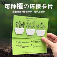 Seed Paper Cards Customized Germinated Postcards DIY Wedding Approach Voucher Holiday Creative Lucky